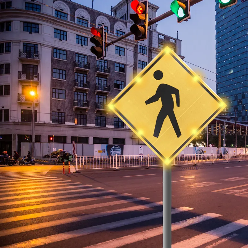 Solar Flashing LED Crosswalk Sign - Image 5