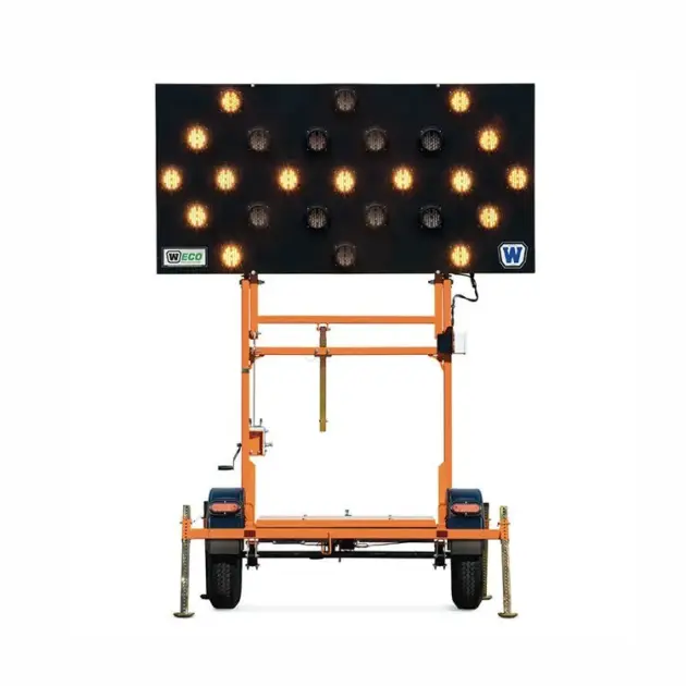 Portable LED Solar Traffic Control Road Work Construction Site Sign