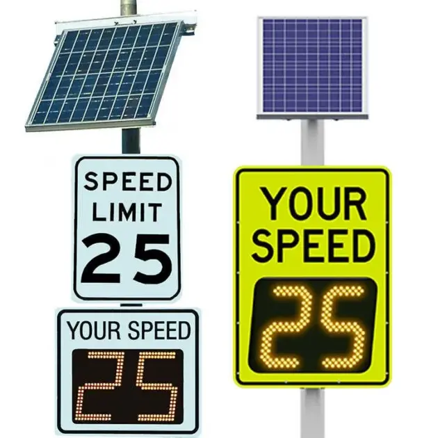 Speed Limit Sign Solar Powered