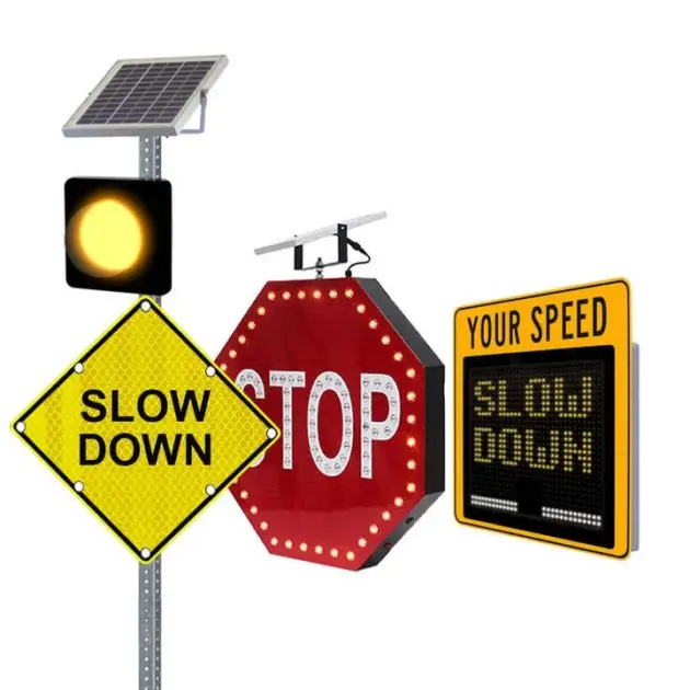 Slow Sign – LED-Illuminated, Solar Powered